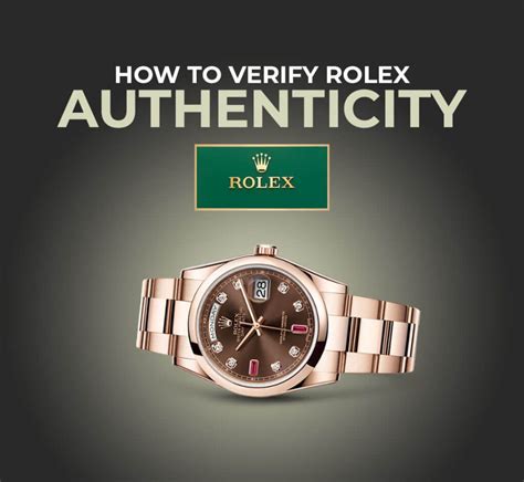 rolex watch authenticity check